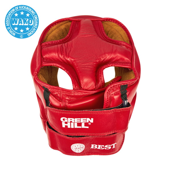 HGB-4016w Кикбоксерский шлем BEST WAKO красный(2)