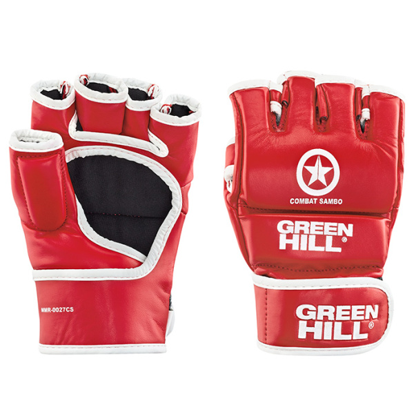 MMR-0027cs Перчатки COMBAT SAMBO красные(1)
