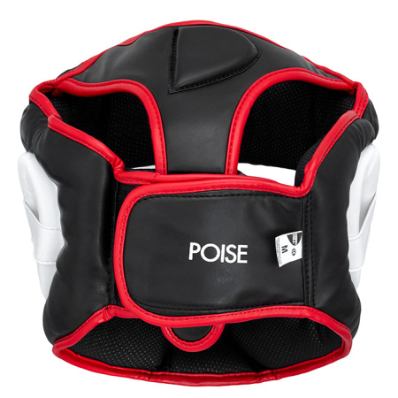 HGP-9015 Боксерский шлем POISE черно-красный(0)