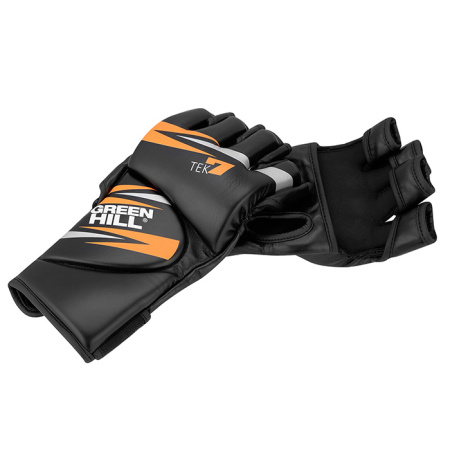 MMT-0007 Перчатки ММА TEK7 черно-оранжевые(1)